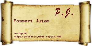 Possert Jutas névjegykártya